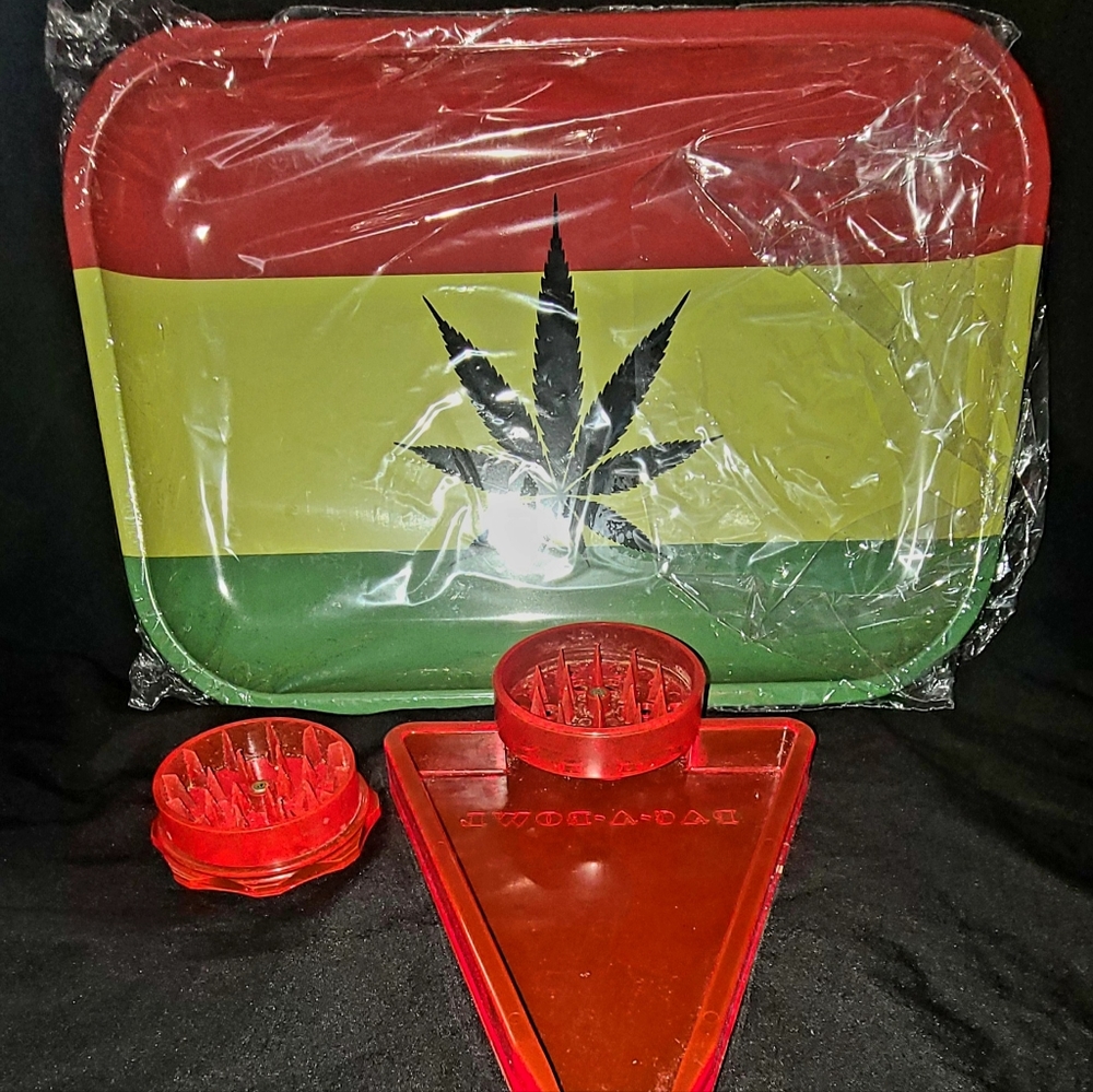 420 large tray, red grinder tray
